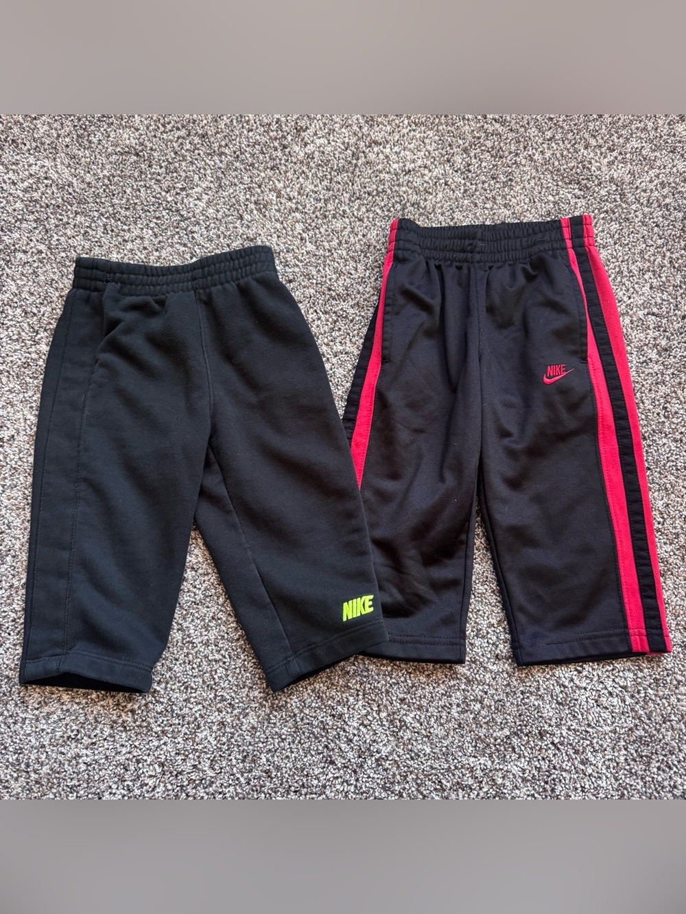 Nike 12 Month Baby Boys Black Athletic 2 Count Pants